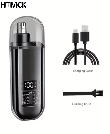 Mens Grooming Kit Bag - USB C 充電式鼻耳ヘアトリマー男性用ポータブル精密コンパクトグルーミングキット高速充電
