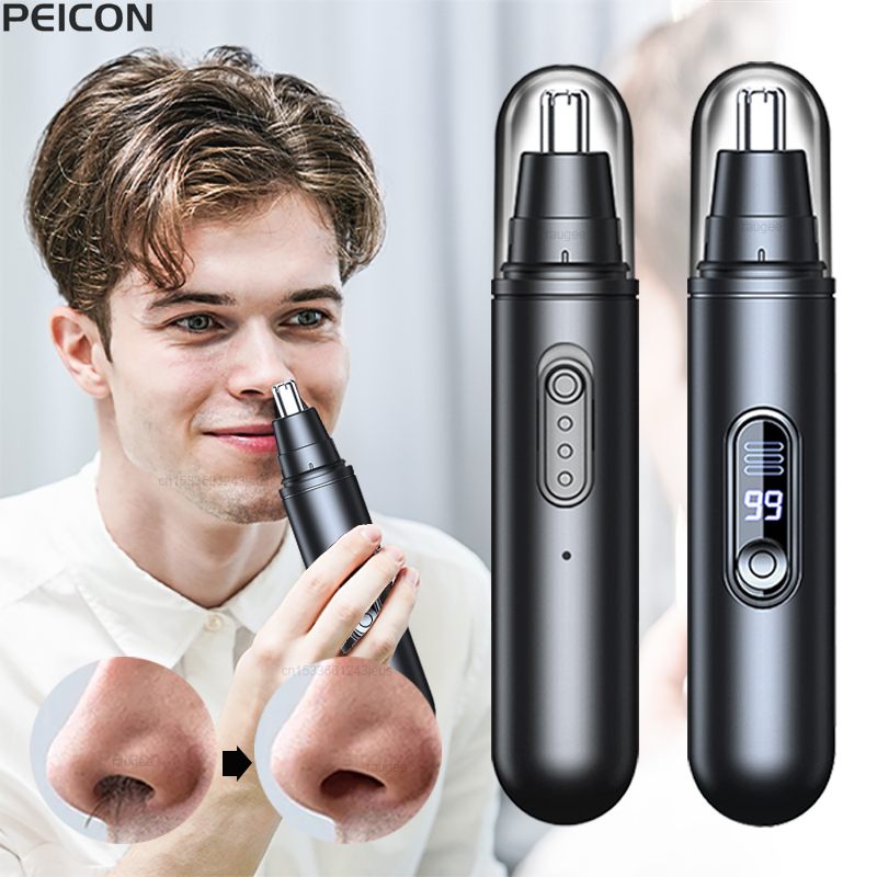 Nose Hair Trimmer - 男性用鼻毛トリマー 電動鼻毛カッター 携帯用鼻耳トリマー USB充電式ミニ鼻毛クリッパー
