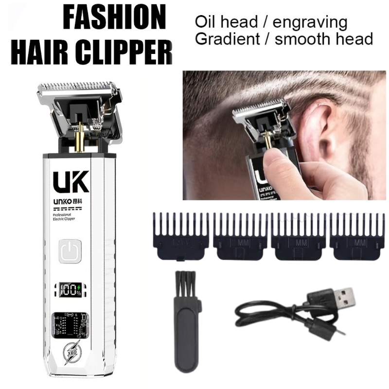 Men'S Grooming Organizer - 電気バリカン男性用コードレスひげトリマープロフェッショナル理容シェーバー4ガイドコームブラシUSB C充電グルーム