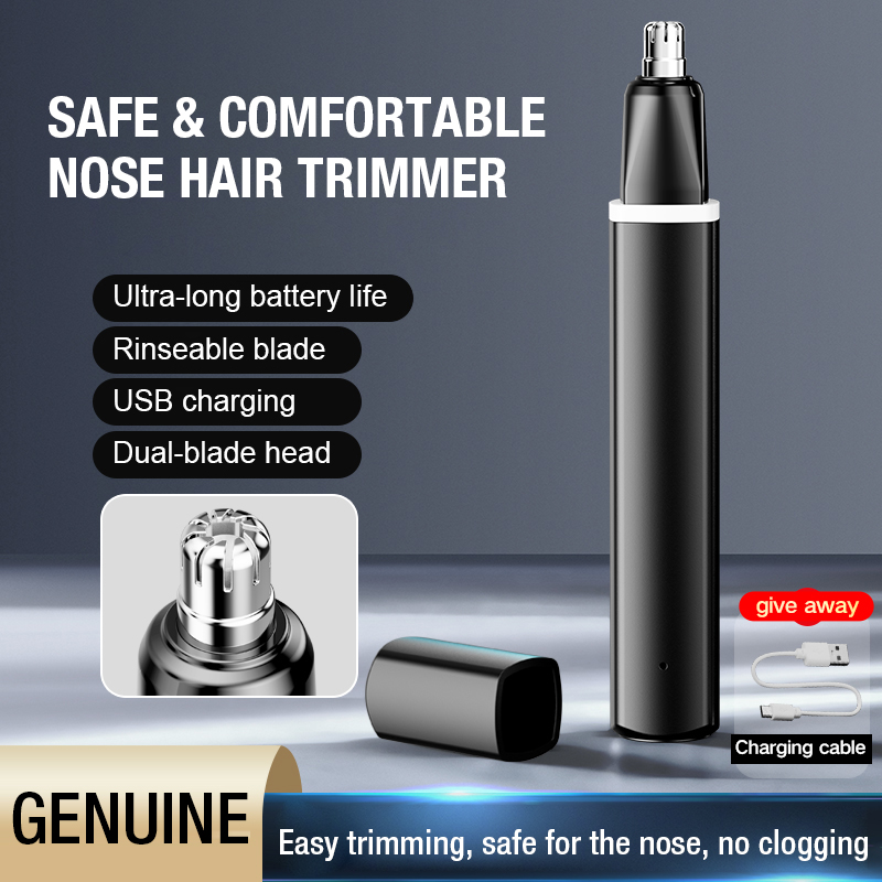 Nose Hair Trimmer - LED 鼻毛トリマー 新モデル ポータブル 男性と女性向け Type-C