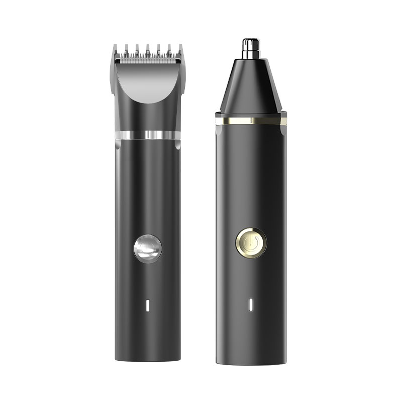 Men'S Grooming Blade - 携帯用家庭用2-in-1グルーミングキット高速無痛セラミック刃鼻毛・体毛トリマー（男性用）