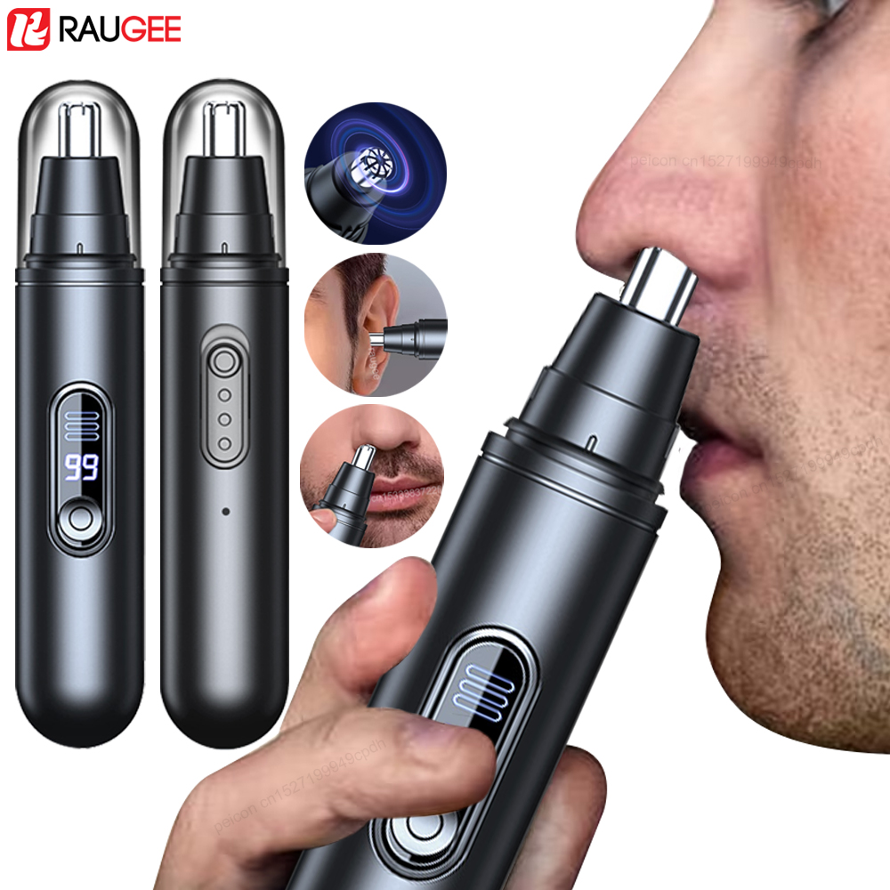 Nose Hair Trimmer - 電動鼻毛トリマー USB 充電式鼻毛カッター ポータブル鼻毛除去器 顔の毛除去装置