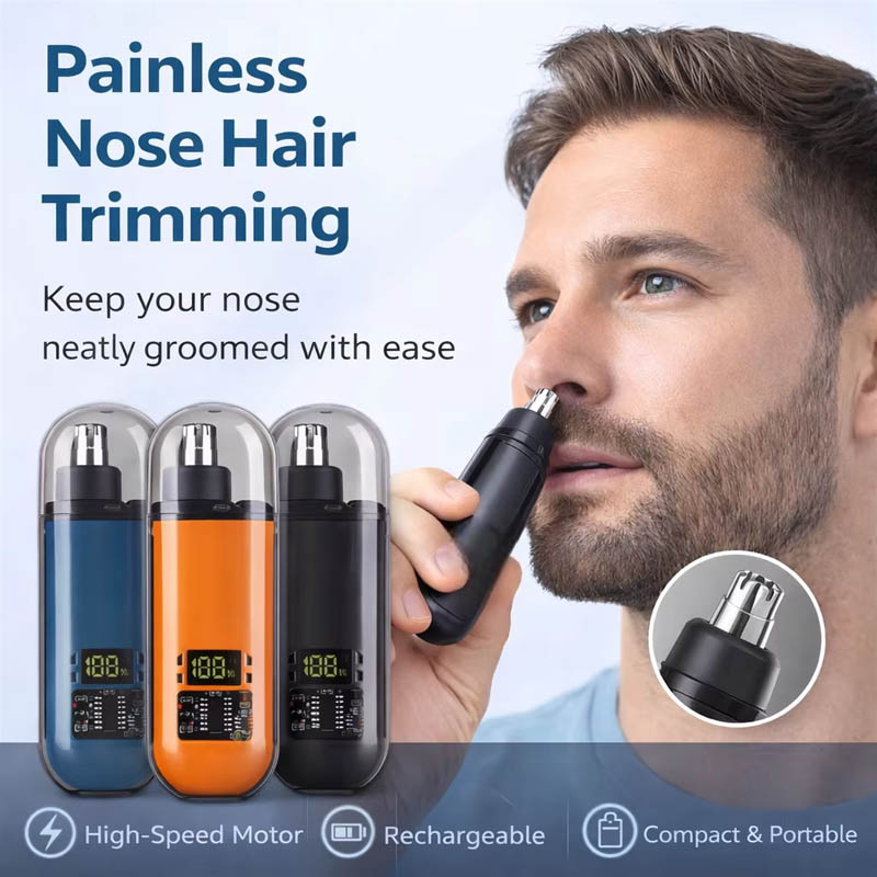 Nose Hair Trimmer - USB充電式鼻毛・耳毛トリマー男性用電動バリカン急速充電低騒音洗えるポケット眉毛トリマー ﻿