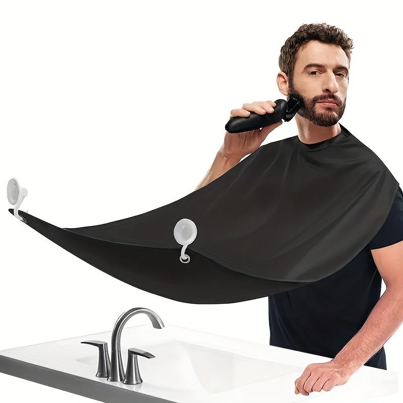 Men'S Grooming Mirror - メンズひげよだれかけ、シェービング用ヘアキャッチャー、鏡付きお手入れ簡単エプロン、男性用ヘアスタイリングツール