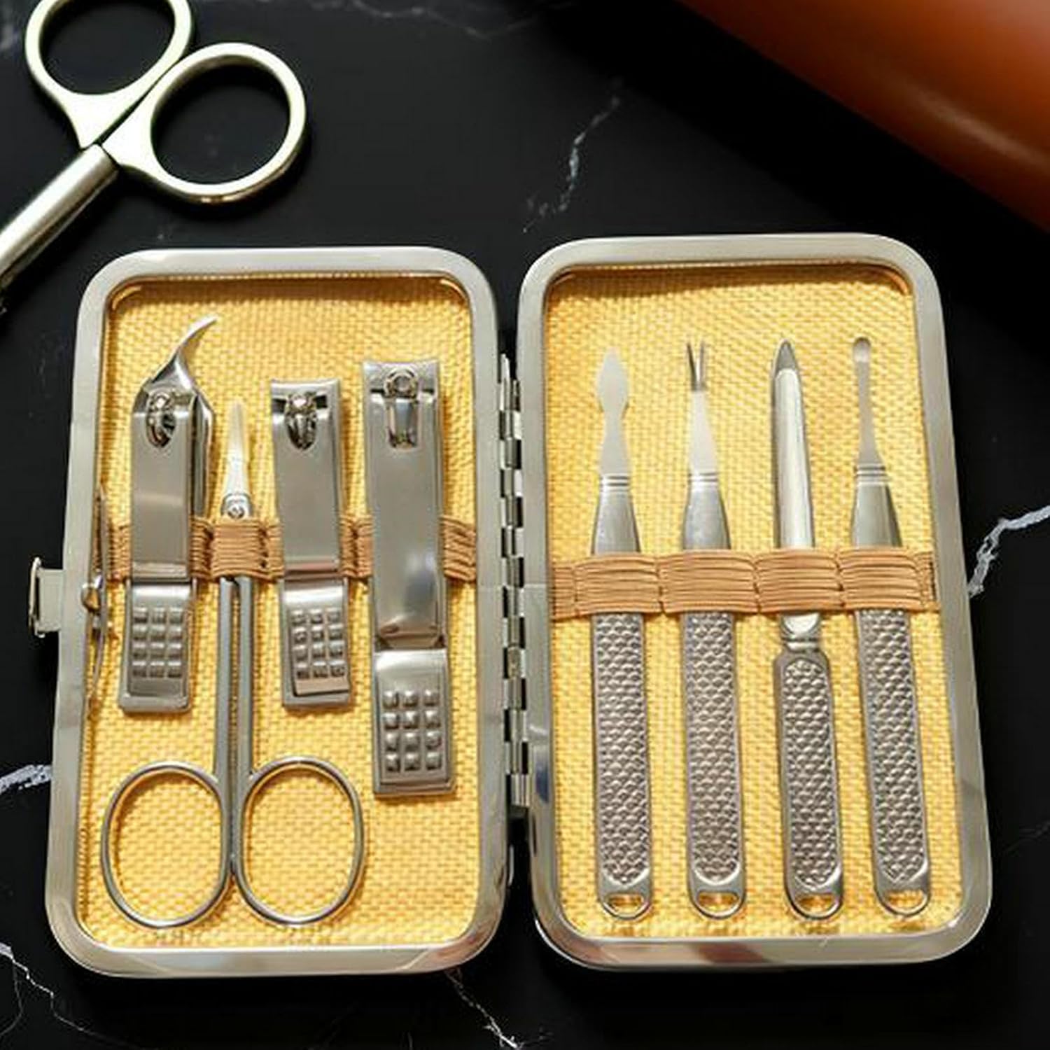 男性と女性のためのマニキュアセット、プロ用ネイルクリッパーキ - Mens Grooming Kit Bag のレビューと価格