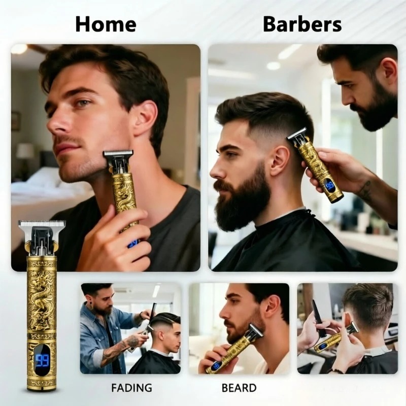 T9電動ひげトリマー コードレスヘアクリッパー メンズ用 4 - Men'S Grooming Organizer のレビューと価格