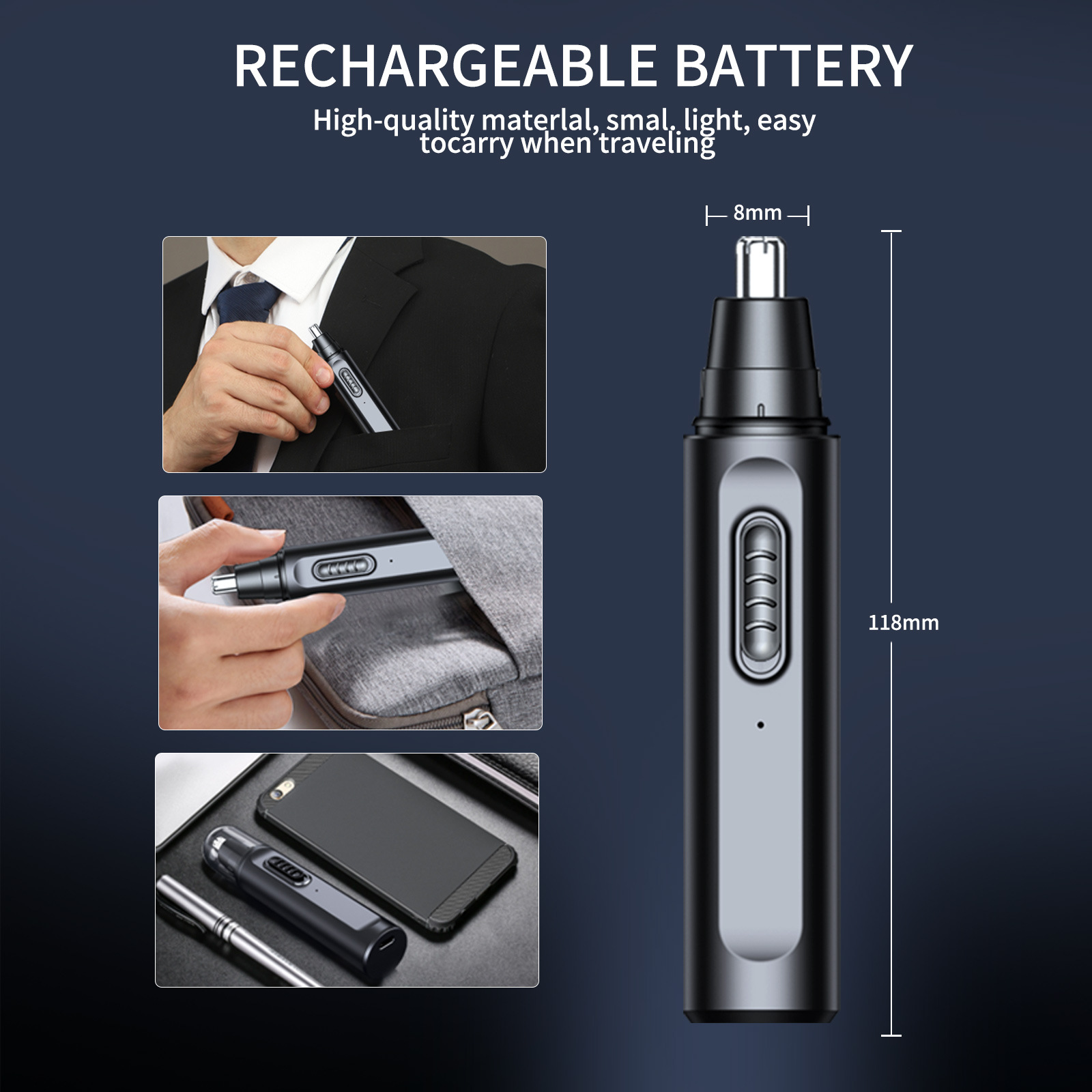 男性用鼻毛トリマー 電動鼻毛トリマー 充電式鼻毛シェーバー  - Nose Hair Trimmer のレビューと価格