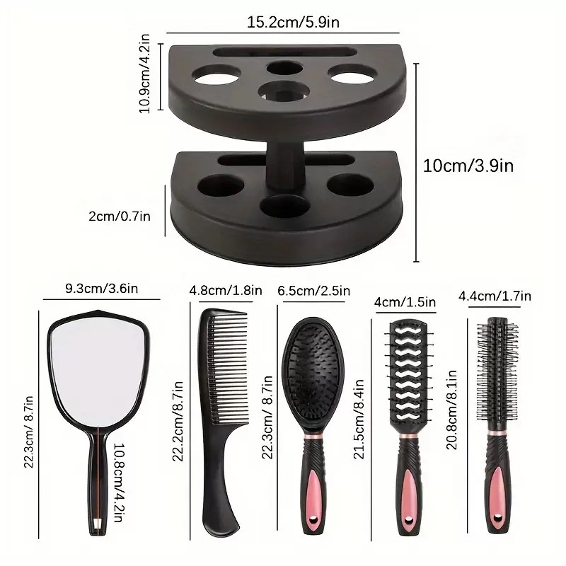 5-in-1 ミラー＆コームセット（ベース付き） - 男性と - Men'S Grooming Mirror のレビューと価格
