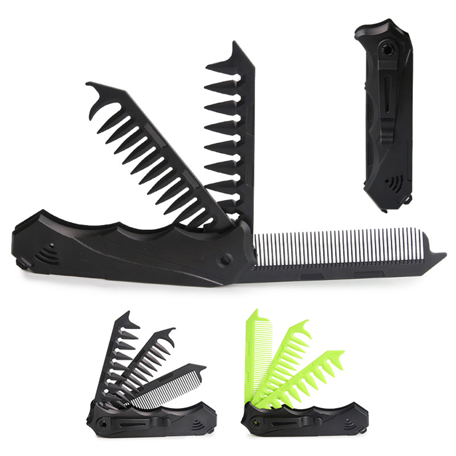 男性と女性のためのデュアルトゥース折りたたみ式コーム、幅広の - Men'S Grooming Organizer のレビューと価格