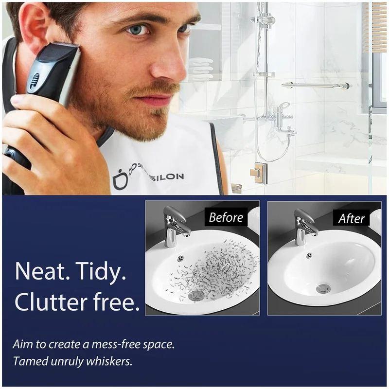 1pc 男性ひげシェービングエプロントリミングよだれかけクリ - Men'S Grooming Mirror のレビューと価格