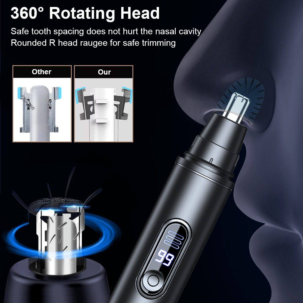 ミニ鼻毛トリマー充電式自動シェービング鼻眉毛耳無痛バリカン電 - Nose Hair Trimmer のレビューと価格