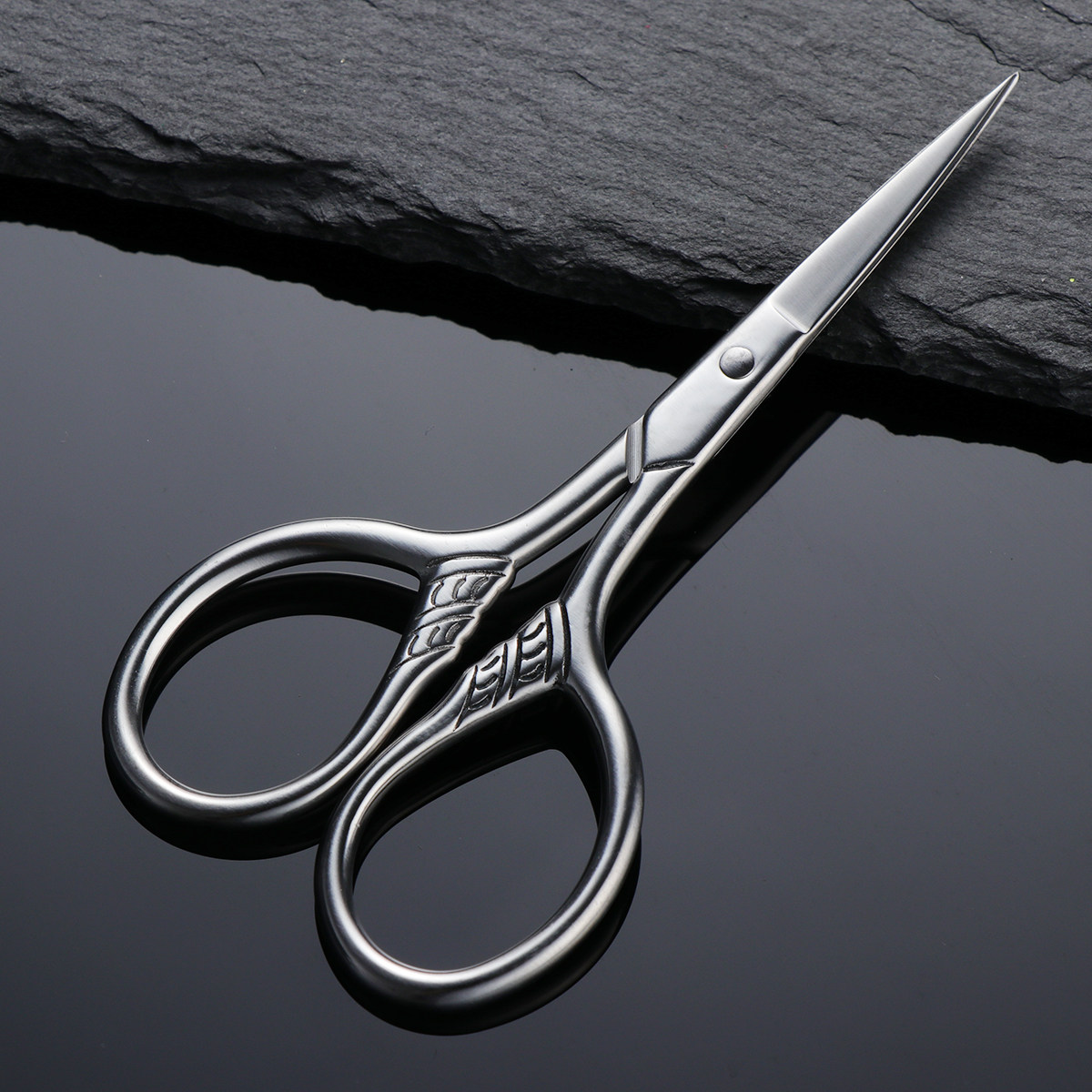 ステンレス鋼のひげトリミングはさみ男性用口ひげグルーミング精 - Men'S Grooming Mirror のレビューと価格