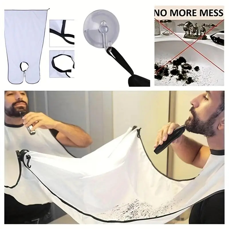 男性用シェービングヘアキャッチャーひげよだれかけ、鏡付きグル - Men'S Grooming Mirror のレビューと価格