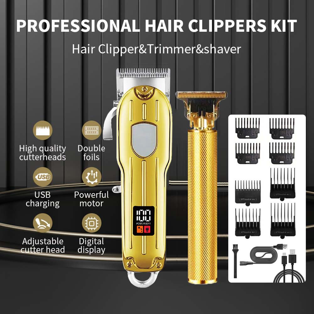 2 in 1電動バリカン＆T字型トリマーセット（男性用）-コ - Men'S Grooming Blade のレビューと価格