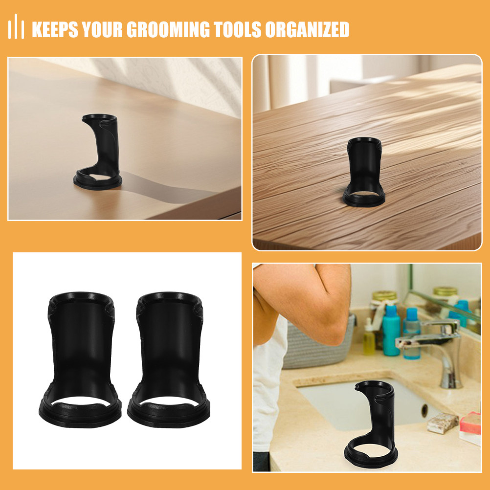 2 個のプラスチック製ひげブラシスタンドホルダーシェービング - Men'S Grooming Organizer のレビューと価格
