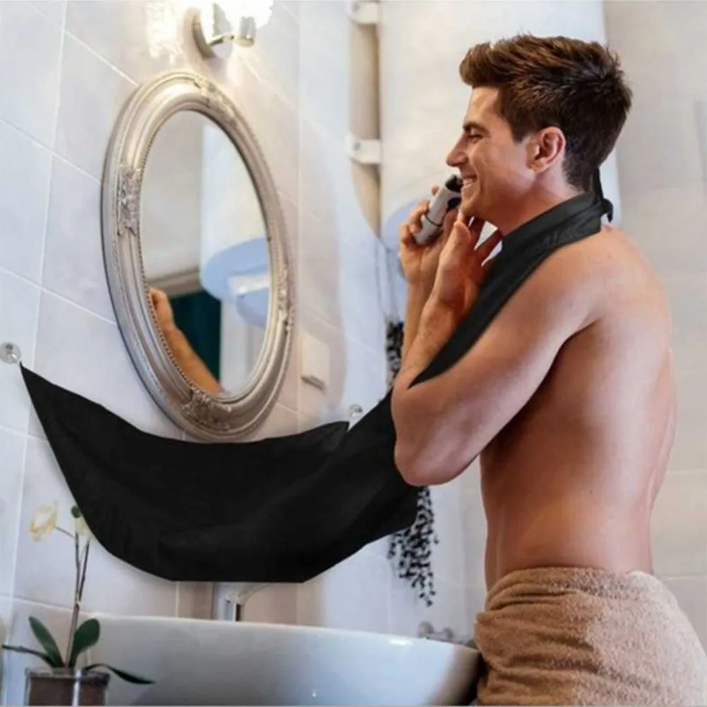 防水花柄ひげキャッチャービブ、デュアル吸盤ミラー付きシェービ - Men'S Grooming Mirror のレビューと価格