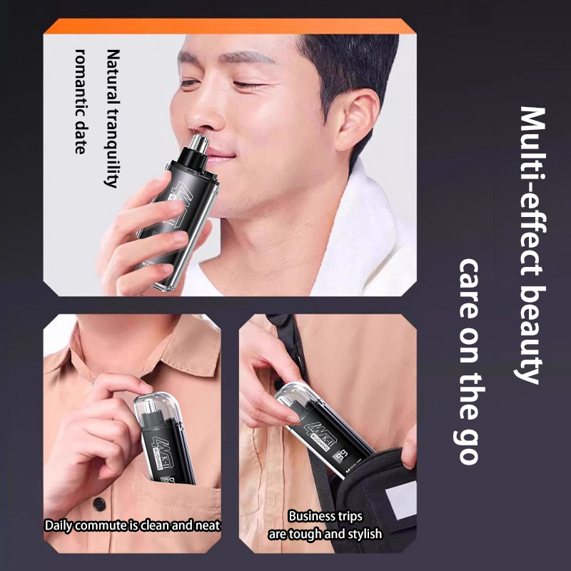 新しい鼻毛トリマーポータブルデジタルディスプレイ充電式刃家庭 - Nose Hair Trimmer のレビューと価格
