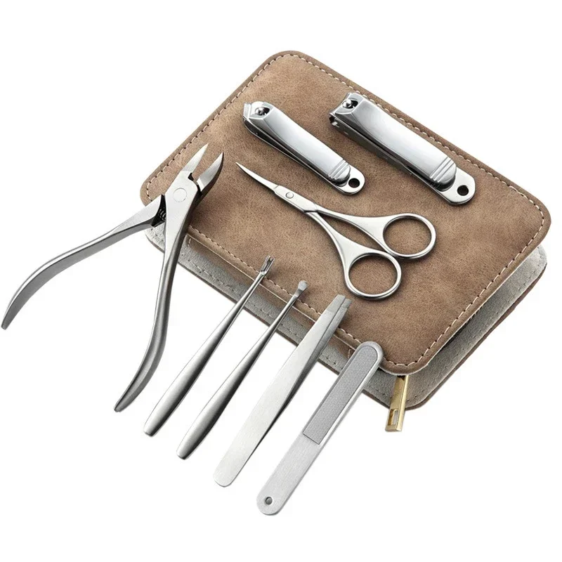 男性と女性のためのプロのステンレス鋼マニキュアキット,ネイル - Mens Grooming Kit Bag のレビューと価格