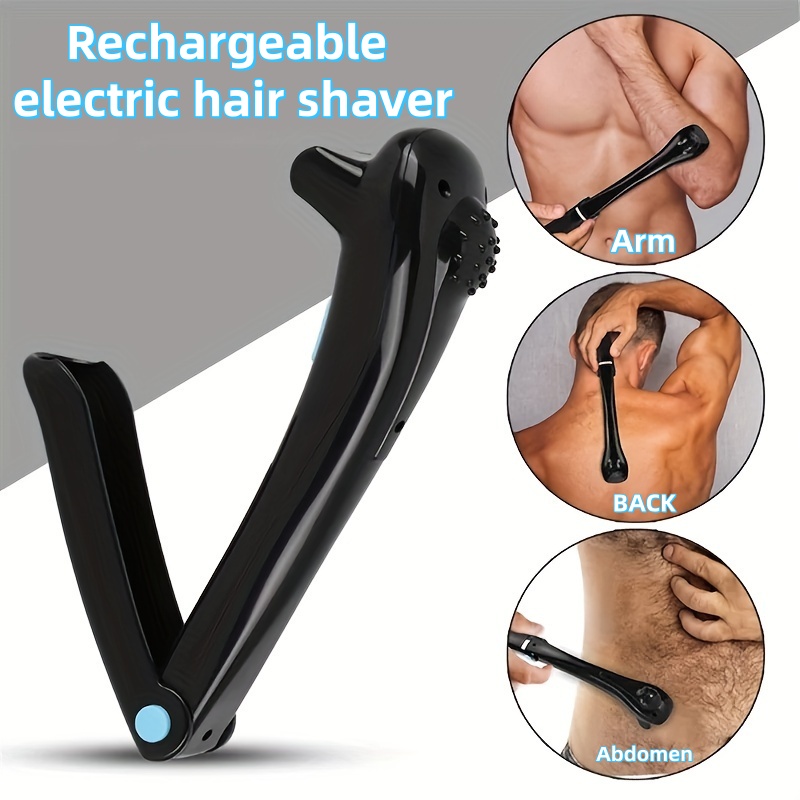 充電式電動背中シェーバー男性用体毛トリマーポータブルグルーミ - Men'S Grooming Blade のレビューと価格