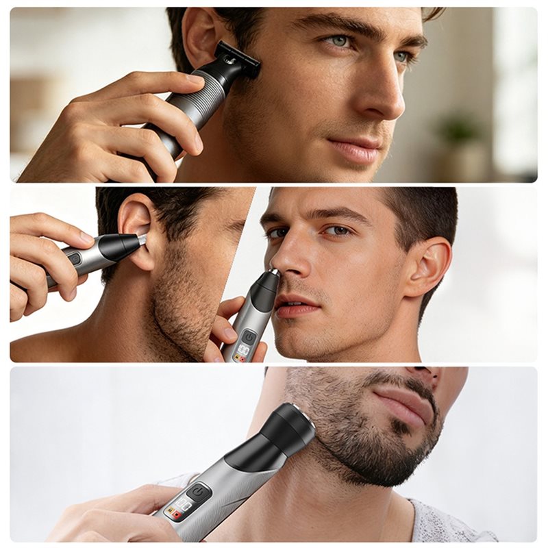 A83G-革新的な穴あきデザインの男性用両面刃ボディヘアトリ - Men'S Grooming Blade のレビューと価格